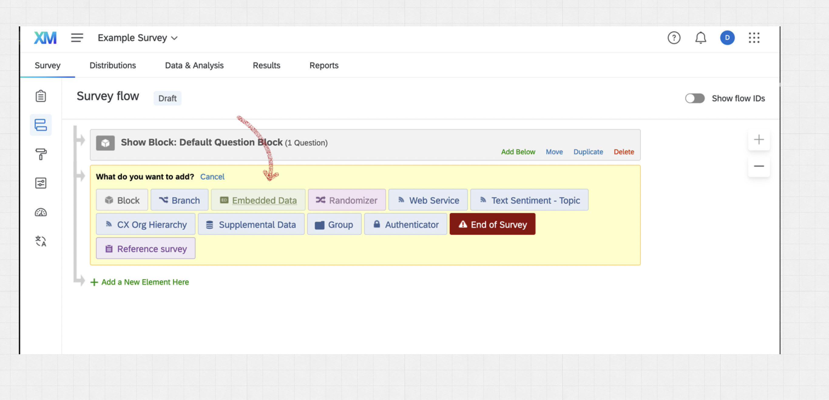 Qualtrics screenshot