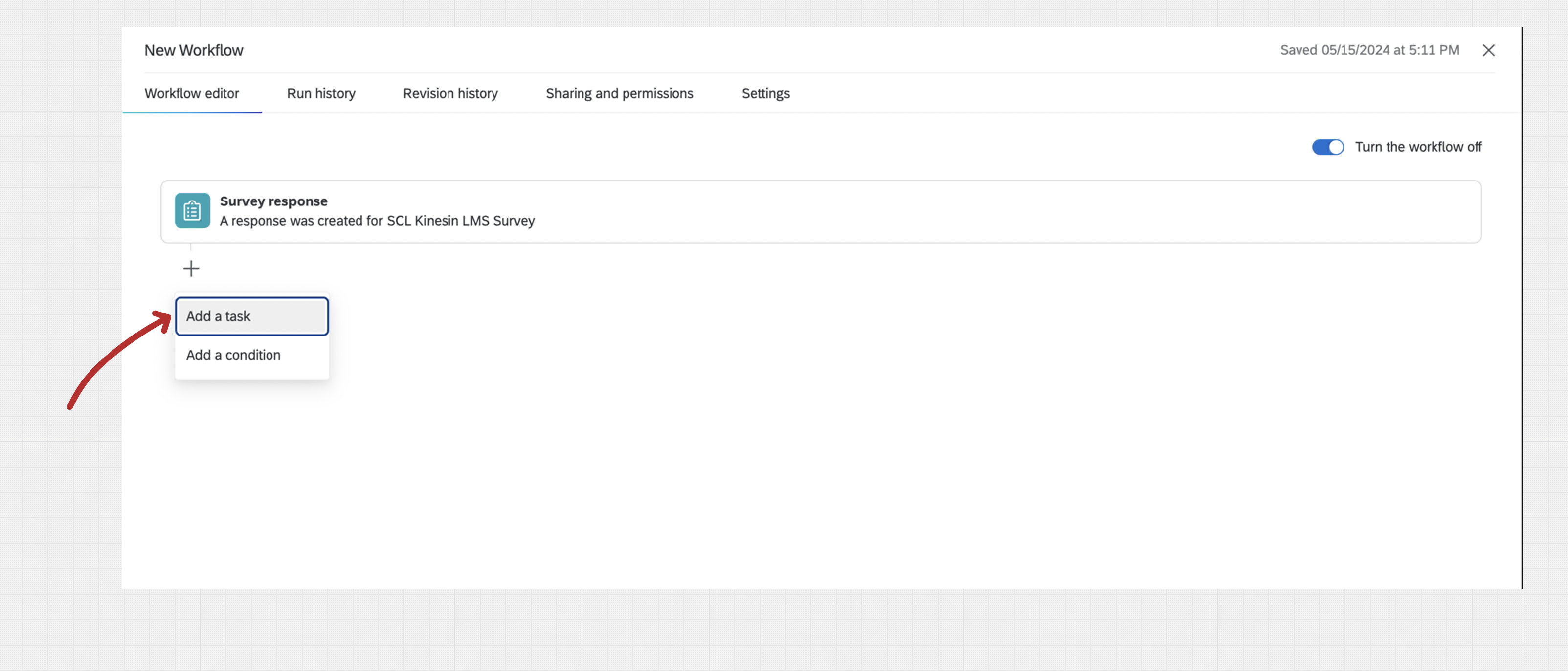 Qualtrics screenshot