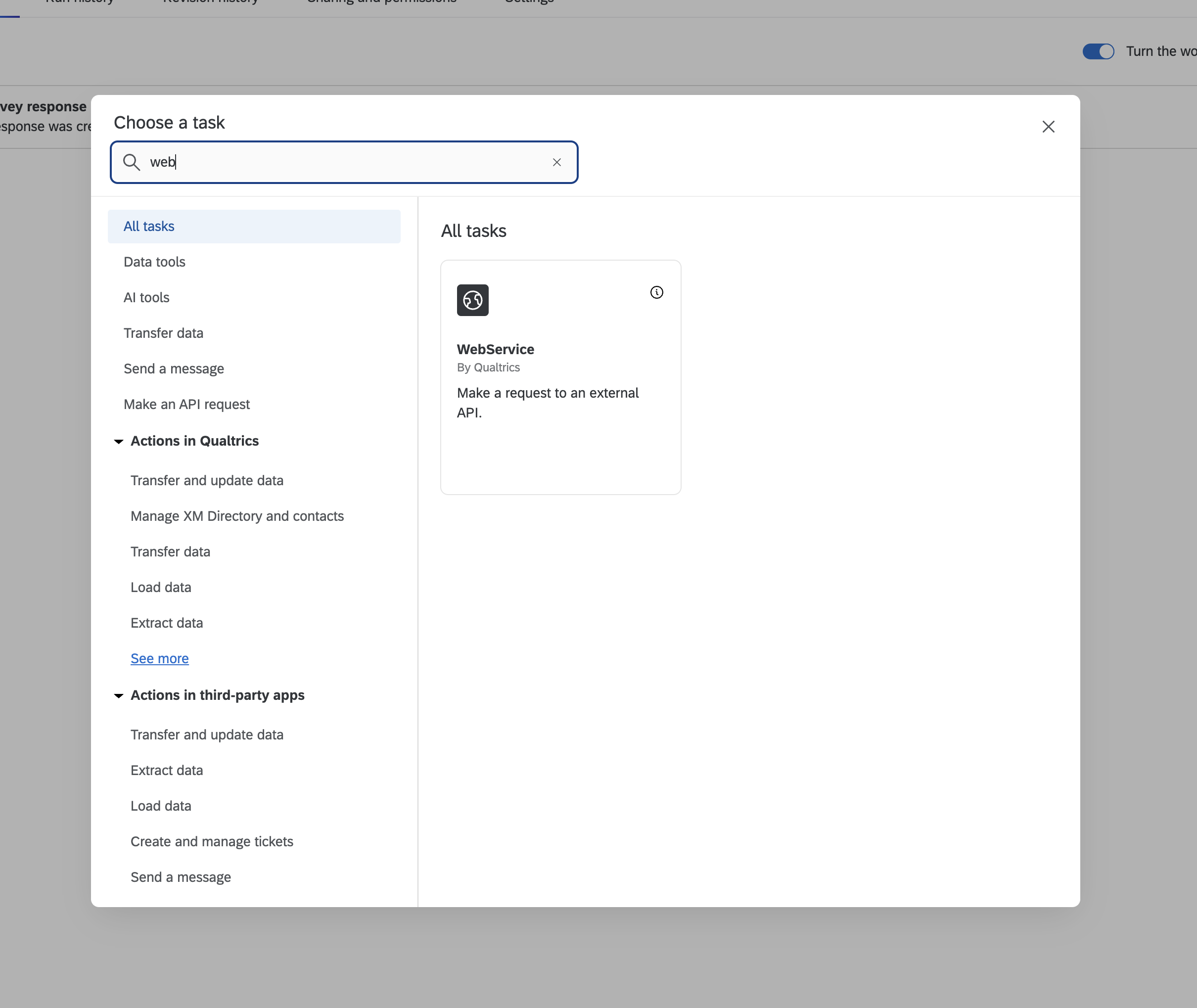 Qualtrics screenshot